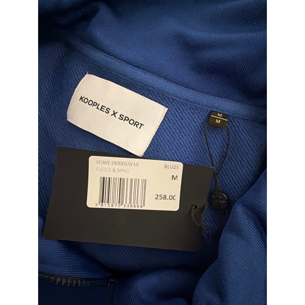 New the Kooples sport zip up blue track jacket sz M - Picture 6 of 7